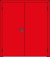 Porte coupe-feu EI60 EI120 2 vantaux