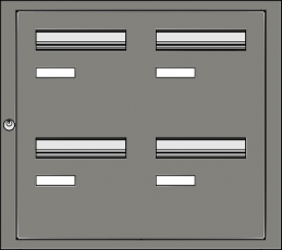 Boites aux lettres collectives métalliques intérieures ou extérieures -  Cibox
