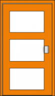 Bloc-porte entrée immeuble Modèle Trio Cib'AEV