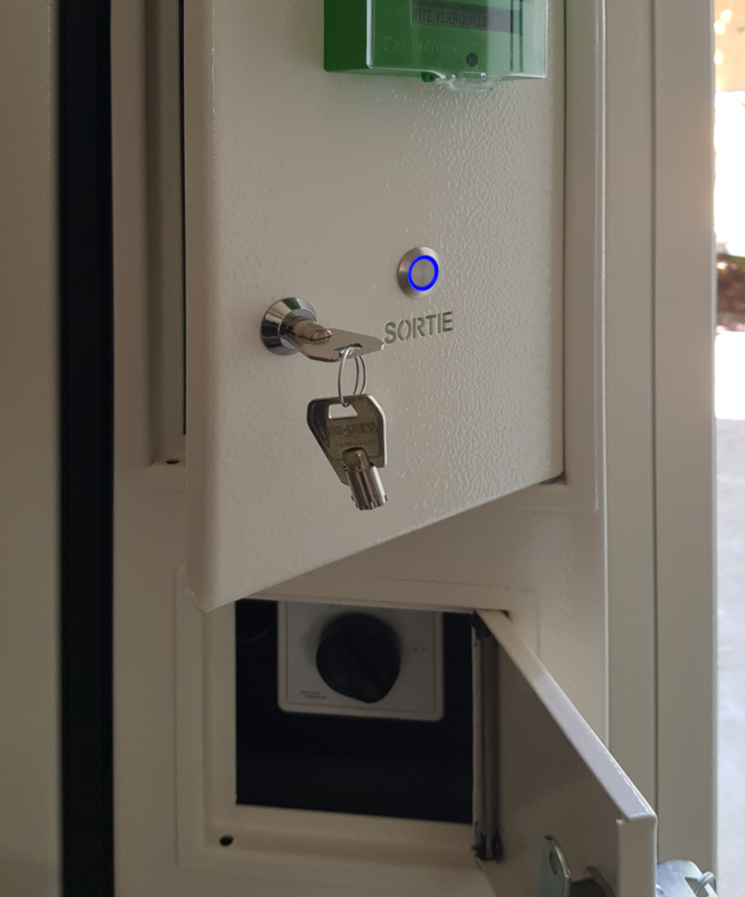 Mise en service de la porte