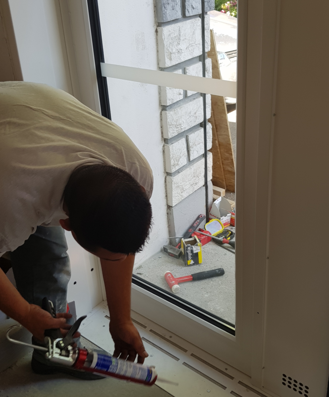 Montage du galandage fixe extérieur